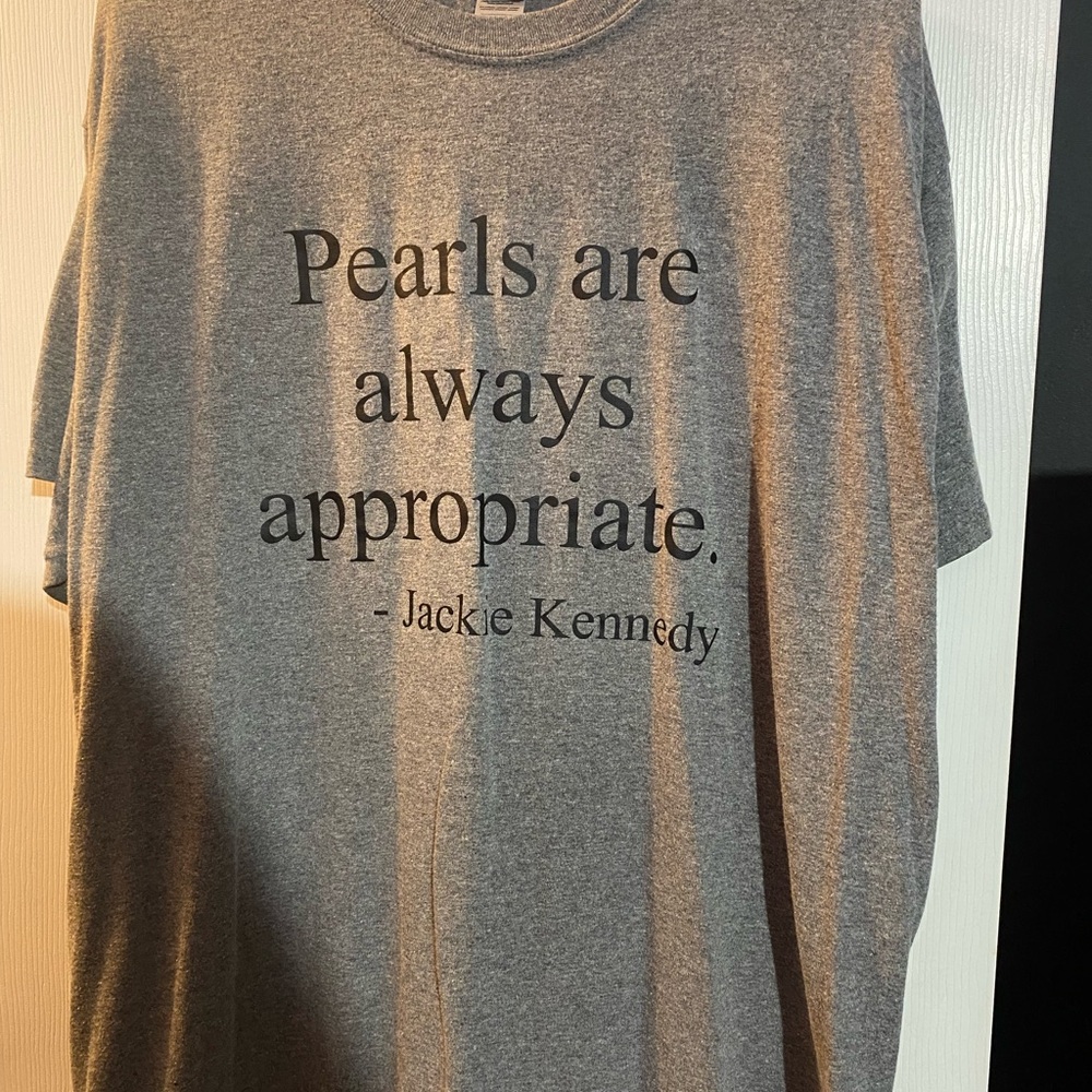 Gray Graphic T-Shirt with Quote